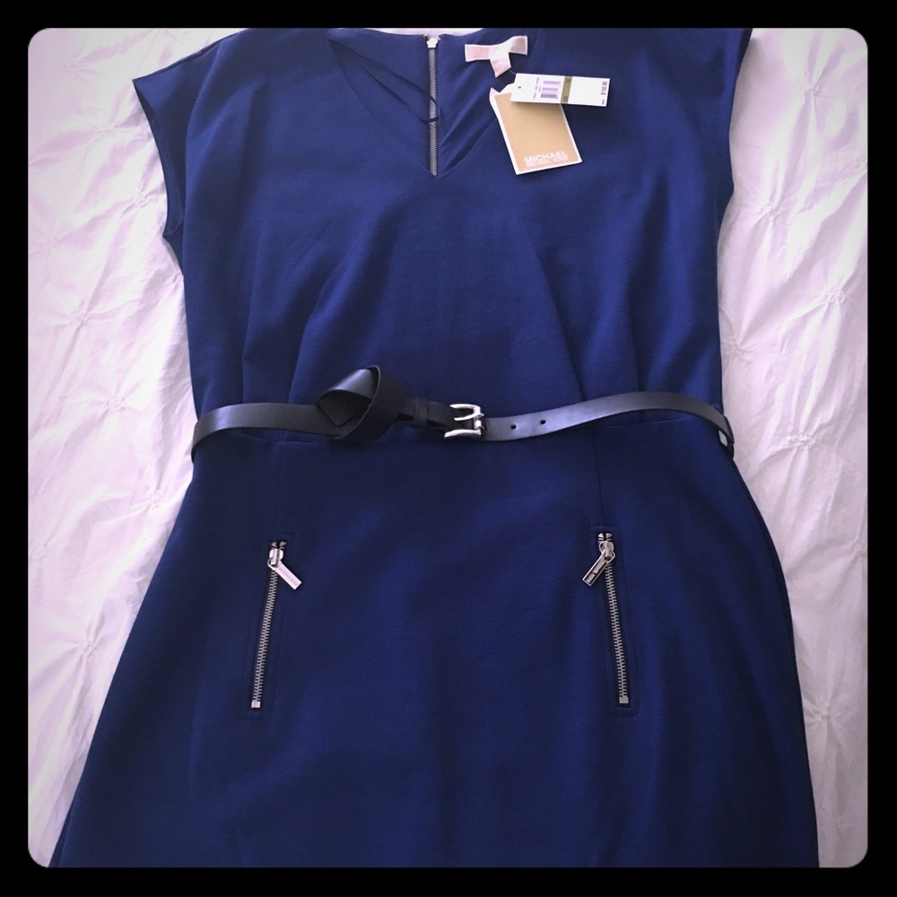 Beautiful Blue Michael Kors Dress Size 14